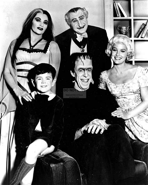 The Munsters Cast From The Television Program 8x10 Publicity Photo