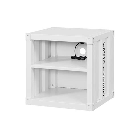 Cargo Youth Nightstand White Acme Furniture Furniture Cart