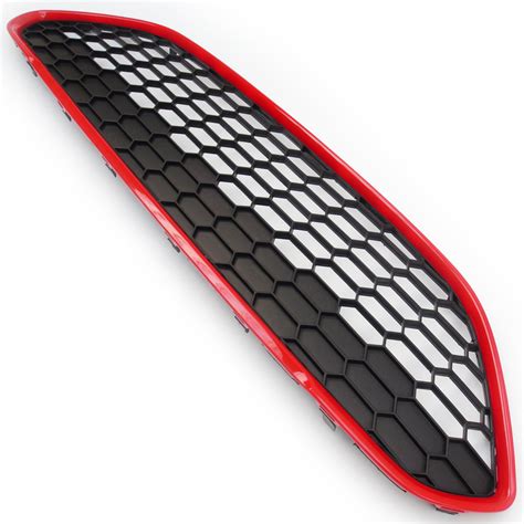 Ford Fiesta Mk7 Honeycomb Zetec S Style Front Grille Black And Red