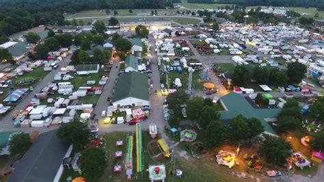 2017 Canfield Fair Aerial Around Fairgrounds 2 Days Before Opening
