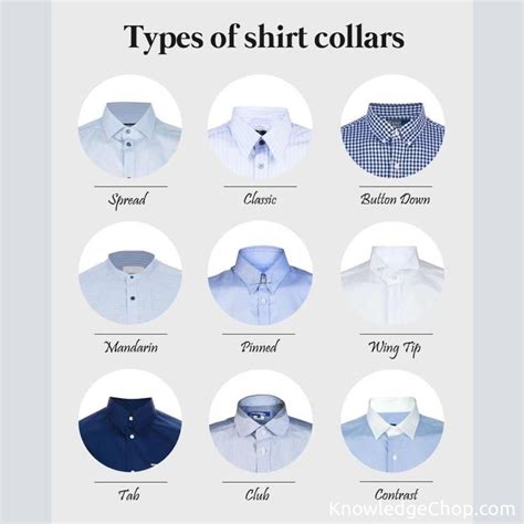 Types Of Shirt Collars 🥷 Knowledge Ninja