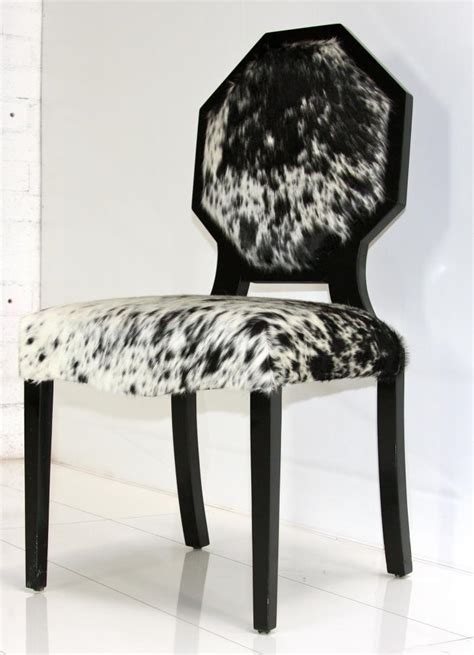 Free shipping on orders over $25 shipped by amazon www.roomservicestore.com - Cowhide Octagon Dining Chair