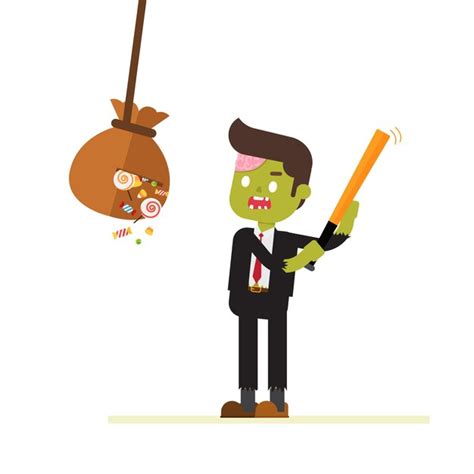 Premium Vector Zombie Businessman