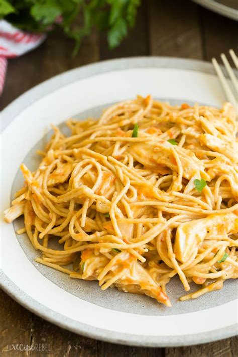 When busy days call for easy meals, i love turning to the crockpot. This Cheesy Crockpot Chicken Spaghetti is an easy crockpot ...