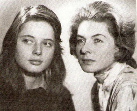 Ingrid Bergman And Her Daughter Isabella Rossellini Late 1960s R Oldschoolcool