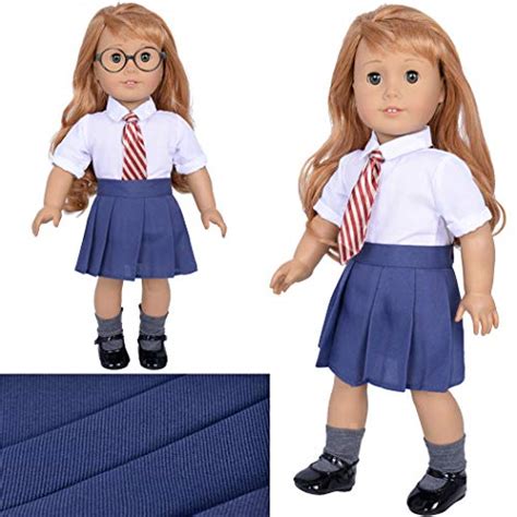 Ebuddy 10pc Set Hermione Inspired Doll Clothes Outfits For 18 Inch