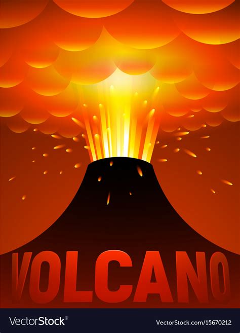 Animated Volcano Eruption Cartoon