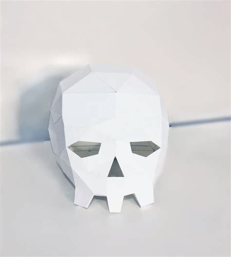 Day Of Dead Skull 3d Papercraft You Get A Pdf Digital File Etsy