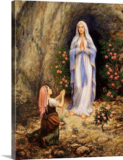 Our Lady Of Lourdes Wall Art Canvas Prints Framed Prints Wall Peels