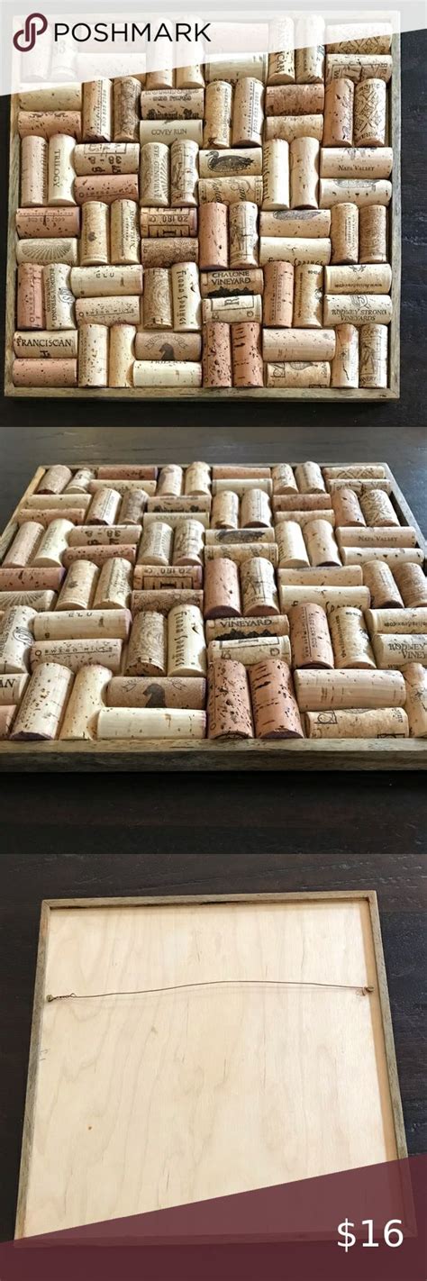 Wine Cork Wall Corkboards Rustic Look Cork Wall Cork Board Wine Cork Board