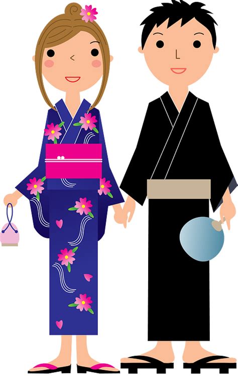 Couple Wearing Yukata Clipart Free Download Transparent Png Creazilla