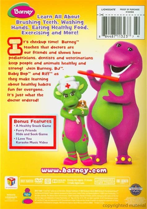 Barney Lets Go To The Doctor Dvd Dvd Empire