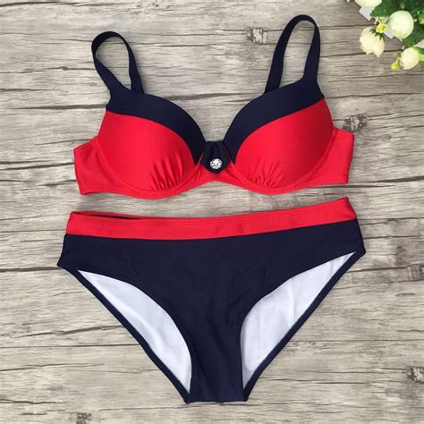 Buy Sexy Women Plus Size Push Up 2 Pieces Summer Beach Bikinis Swimsuit