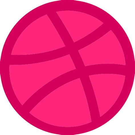 Icono Dribbble Logo En Social Media