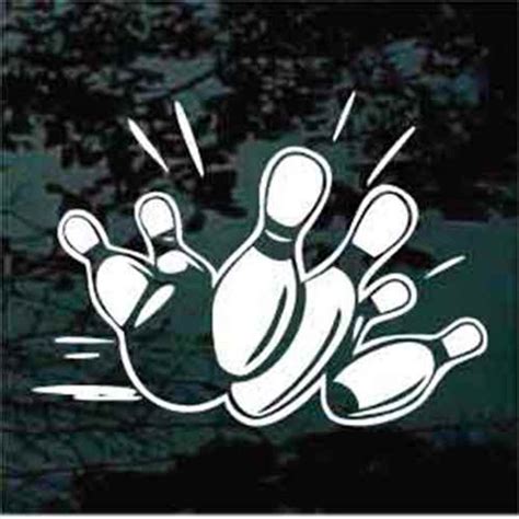 Bowling Pins Falling Car Decals And Window Stickers Decal Junky