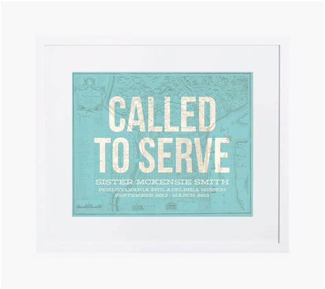 Lds Missionary Called To Serve Poster Giclee Art By Kensiekate