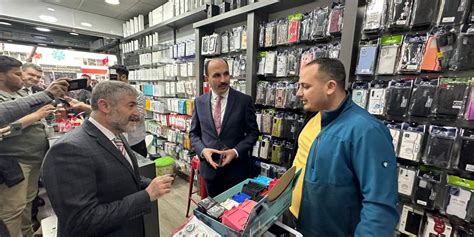 Hazine ve Maliye Bakanı Nebati Konya da esnafı ziyaret etti