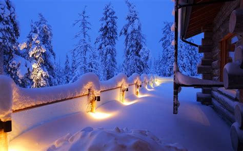 Hintergrundbilder Sonnenlicht Bäume Beleuchtung Nacht Schnee