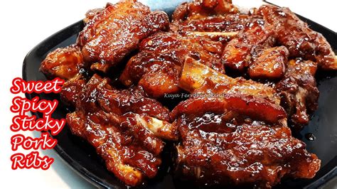 How To Cook Yummy Sweet Spicy Sticky Pork Ribs Recipe So Good Youll