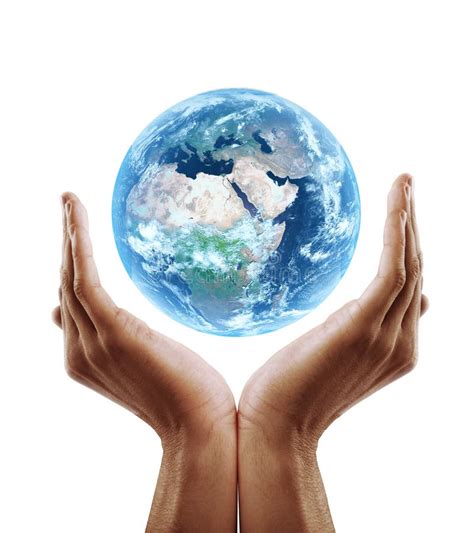 Hand Holding Earth Stock Photo Image 20885140