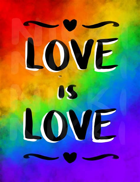 Love Is Love Rainbow Wall Art Rainbow Wall Art Rainbow Wall Love