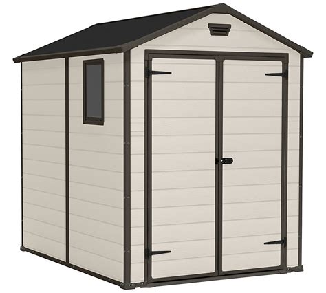 Keter Manor Plastic Beige And Brown Garden Shed Reviews