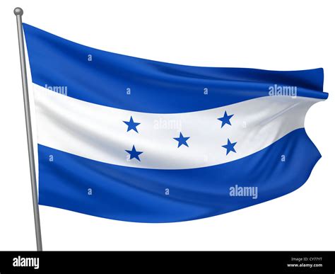 Honduras National Flag All Countries Collection Isolated Image