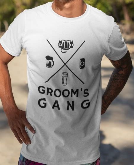Grooms Gang Bachelor Party T Shirt