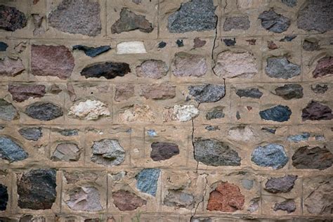 Fieldstone Exterior House Wall From The Early 1900s Stock Photo Image