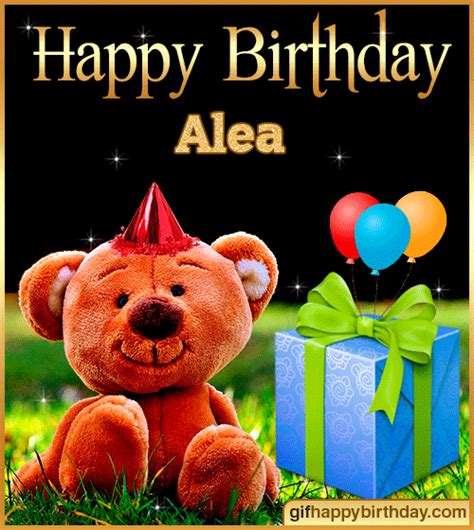 Wish Happy Birthday Gifs With Name Alea
