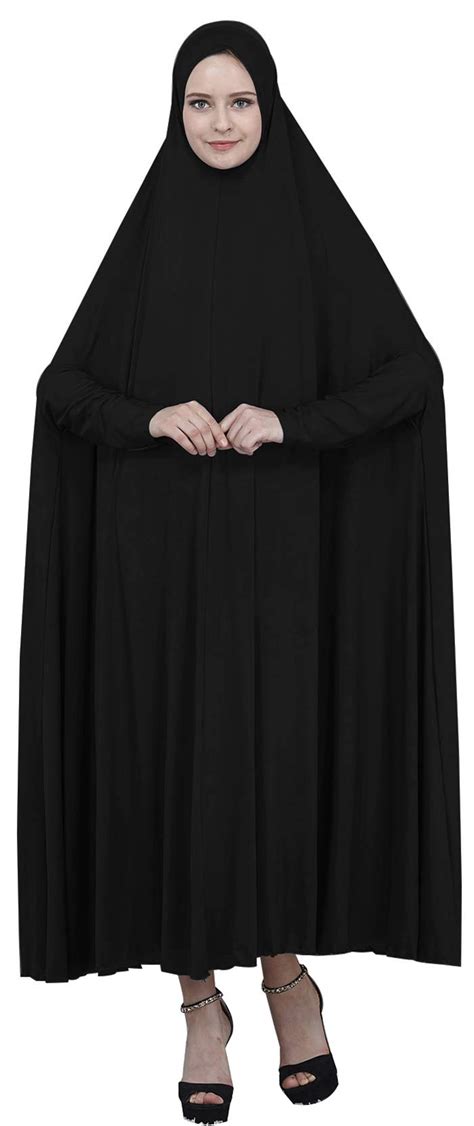Buy Ababalaya Women S Muslim One Piece Large Overhead Prayer Dress