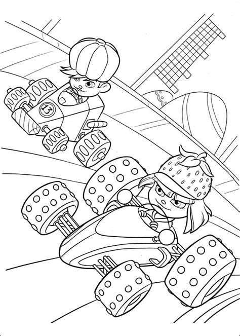 While vanelope is a character from the sugar rush game which is a very popular racing game. Wreck-It Ralph coloring pages to download and print for free