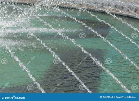 Water Cascading From Outdoor Fountain Stock Image Image Of Plumbing