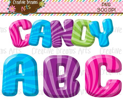 Candyland Theme Alphabet Candyland Letters Printable