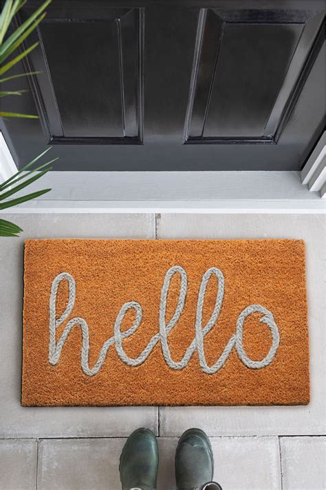 Buy Braided Hello Doormat From Next Ireland