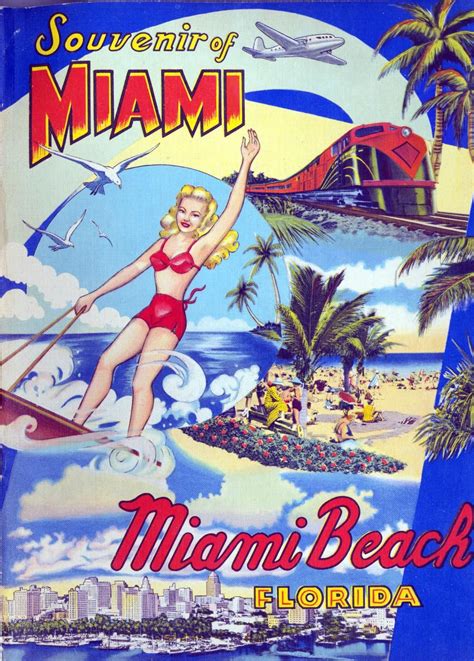 souvenir of miami miami beach 1059 miami beach vintage beach posters miami