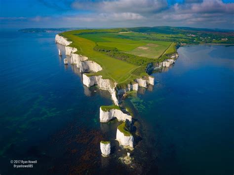 Old Harry Rocks From 400ft Above Oc 4000x3000 By Ryan Howell R