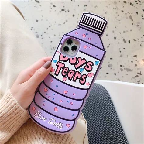 Funny Silicone Case Iphone 11 Pro Max Cute Cases Boys Tears Bottle Case