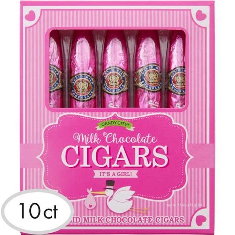 Pink Its A Girl Chocolate Cigars 10ct Chocolate Cigars Party Stores Candy Party