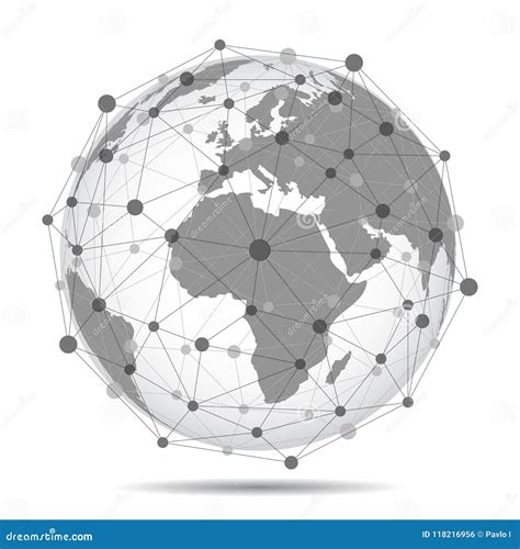 Globalization World Communications Vector Stock Illustration