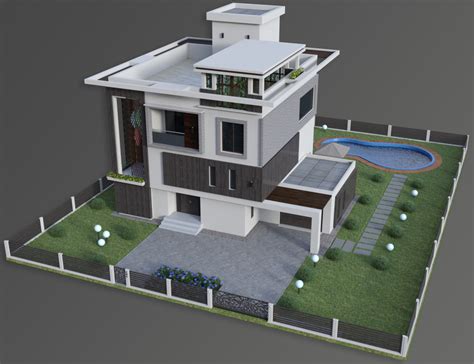 Modern House 3 Daz 3d