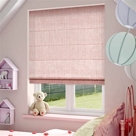 Pink Roman Shades Home Outside Decoration