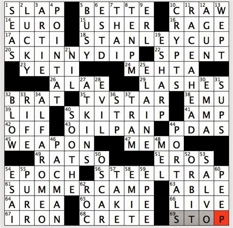 Crossword help, clues & answers. Rex Parker Does the NYT Crossword Puzzle: Actor Jack of ...