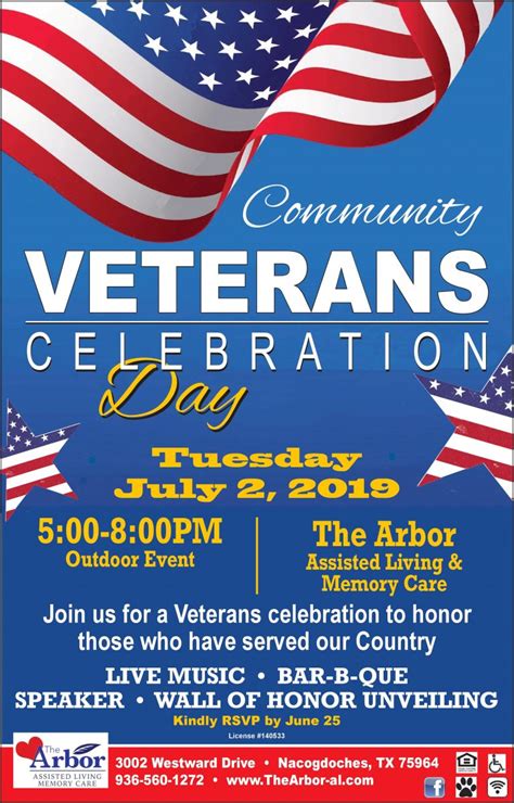 Veterans Celebration Day The Arbor Assisted Living And Memory Care
