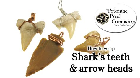 How to Wire Wrap Shark Teeth & Arrow Heads Easy DIY - YouTube
