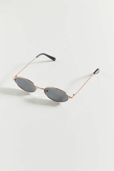 gina slim metal oval sunglasses urban outfitters