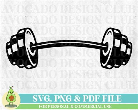 Dumbell Svg Barbell Svg Weight Lifting Svg Gym Equipment Svg Cut