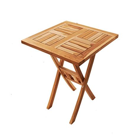 Amazon de gartenmoebel einkauf garten klapptisch 80cm. SAM® Teak-Holz Balkontisch, Gartentisch, Klapptisch ...
