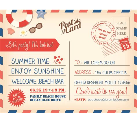 Postcard Templates Free Printable Printable World Holiday