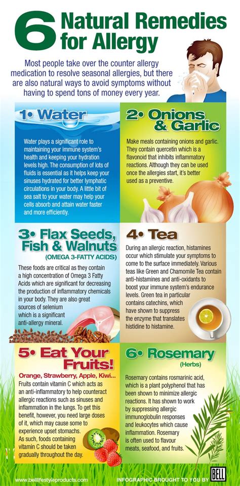 There are so many different allergy medications to choose from. 6 Natural Remedies to Avoid Symptoms of Allergies